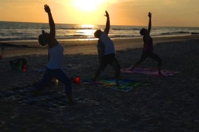 Free Sunset Beach Yoga