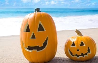 Halloween Beach Yoga