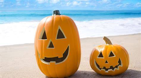 Halloween Beach Yoga