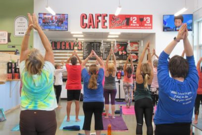 Lucky’s Market Yoga Brunch