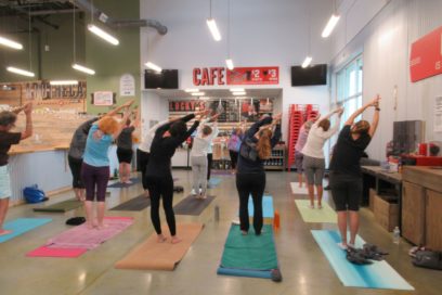 Lucky’s Market Yoga Brunch