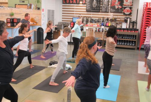 Lucky’s Market Yoga Brunch