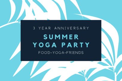 Summer Yoga Party on the Patio