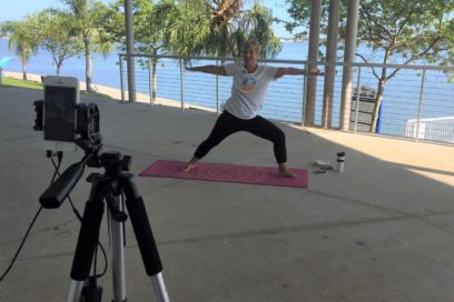 Live Zoom Pop Up Patio Flow Yoga