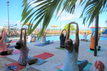 Poolside Yoga