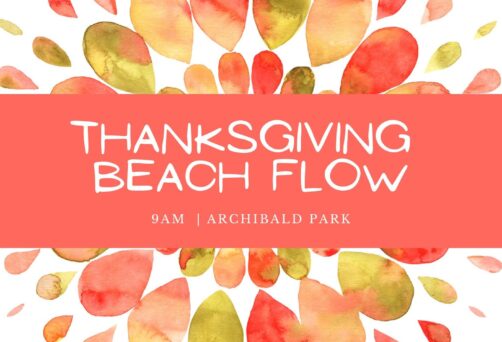 Thanksgiving Beach Yoga