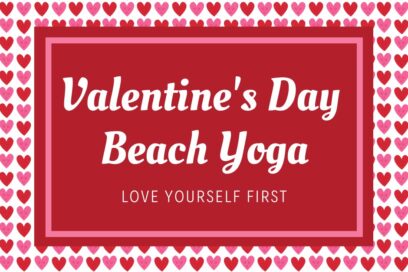 Valentine’s Day Beach Yoga