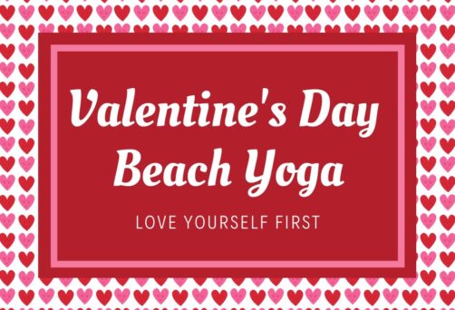 Valentine’s Day Beach Yoga