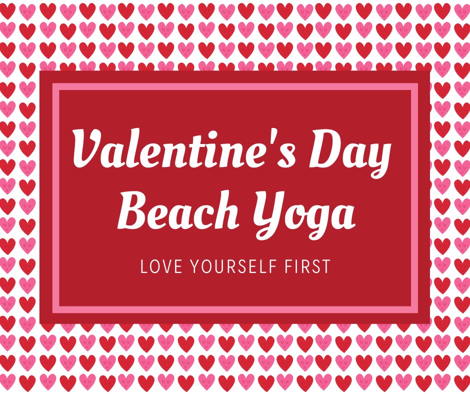 Valentine's Day Beach Yoga