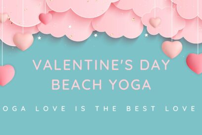 Valentine’s Day Beach Yoga