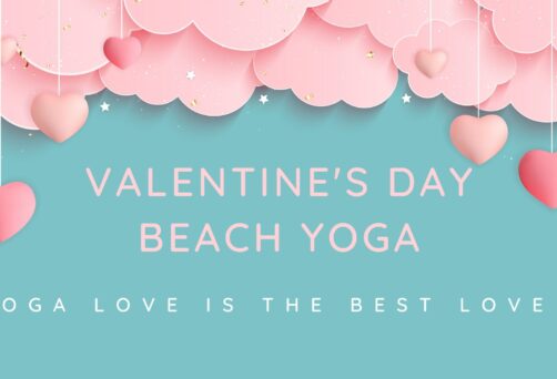 Valentine’s Day Beach Yoga
