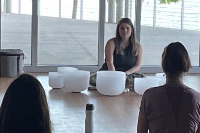 Crystal Bowls and Restorative Yoga