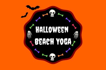 Halloween Beach Yoga