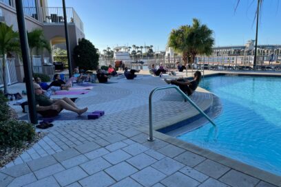 Poolside Yoga and Swim Party