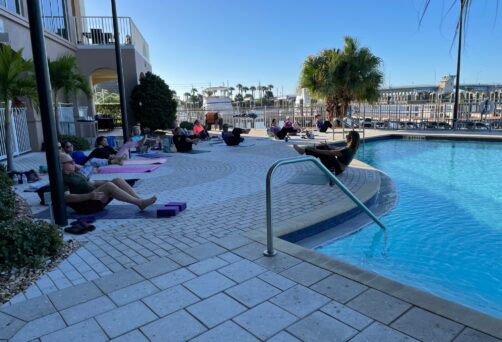 Poolside Yoga and Swim Party
