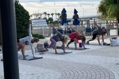 Poolside Yoga and Swim Party