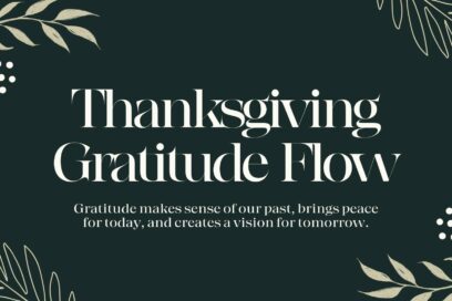 Thanksgiving Beach Yoga Gratitude Flow