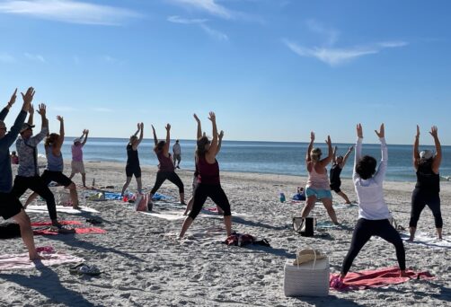 New Year Morning Beach Yoga