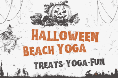 Halloween Beach Yoga