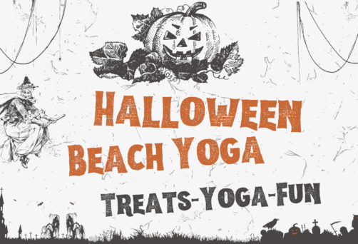 Halloween Beach Yoga