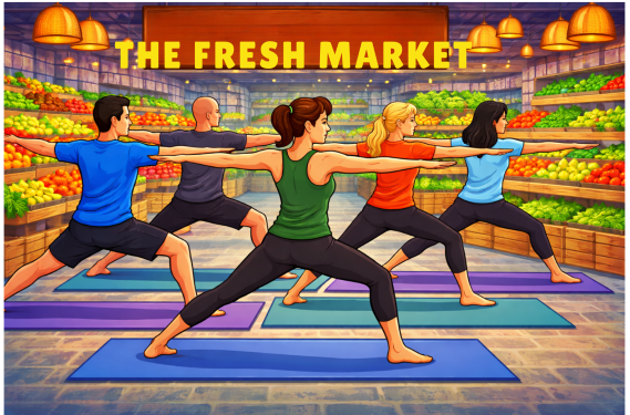 Yoga in Fresh Market